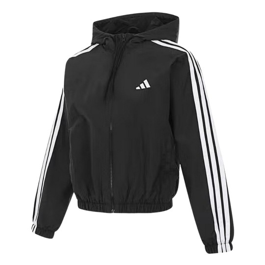 Adidas Frühjahr neue Damen Webjacke Kapuzenjacke sportlich lässig kurz JZ2162