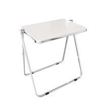 Folding table transparent Internet celebrity ins style bedroom balcony table and chair combination modern simple home portable table side table
