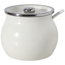 Pot à saindoux pot à sel domestique en céramique résistant aux hautes températures huile poivre épicé pot stockage stockage assaisonnement bouteille pot