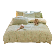 Catman cotton quilt cover single piece pure cotton autumn and winter bedspread set four-piece universal single double-sided quilt cover