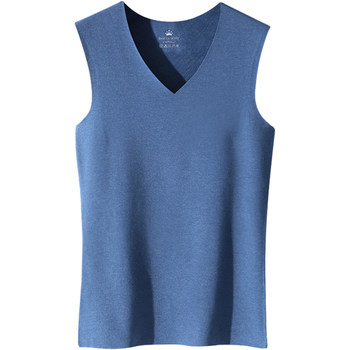 Scarless men's plus velvet thickened inner wear warm vest Scarless men's plus velvet thickened inner wear warm vest