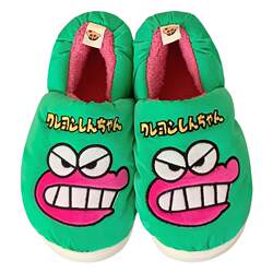 Winter new style Mr. Crayon Shin-chan Crocodile Mountain cotton slippers for men and women Internet celebrity warm anti-slip student home shoes