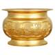Pure brass alloy household incense burner dedicated to the God of Wealth