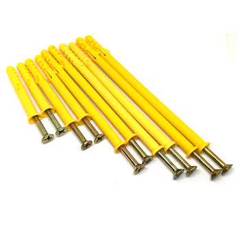 Small yellow fish plastic expansion lengthening anchor bolt with self-tapping