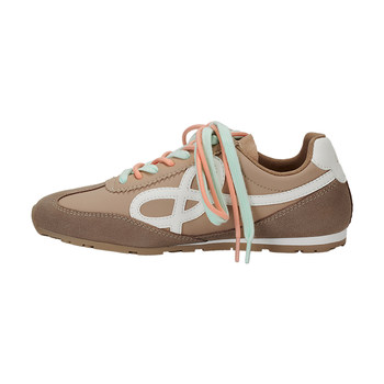 We Flower Moral Training Shoes, Brown Winter Leather Surface, Unisex, Versatile Outdoor Sports and Leisure Sneakers, Travel Trendy Shoes