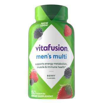 Vitafusion man's multivitamin gummies ad multi-vitamin man gummies ສໍາລັບແມ່ຍິງ