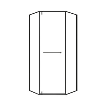 Shenlia diamond-shaped inside and outside shower room with narrow frame