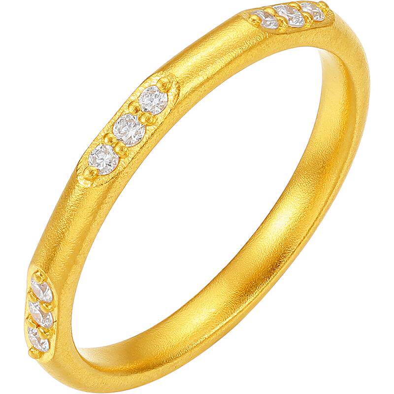 Saturday blessing gold and diamond ring