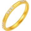 Saturday blessing gold and diamond ring