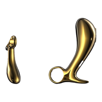 Light luxury gold-plated woodpecker anal plug tail pull ring anal plug chrysanthemum back yard masturbation device for men and women to wear when going out