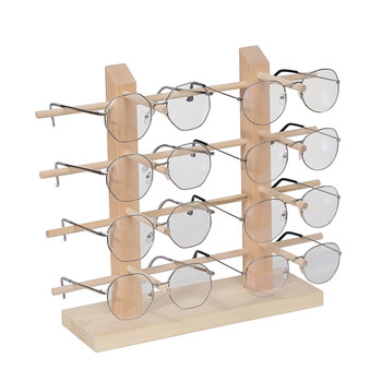Solid wood glasses display stand storage display decorative props
