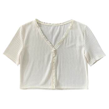 Wenxian commuter ຕາຫນ່າງ lace top