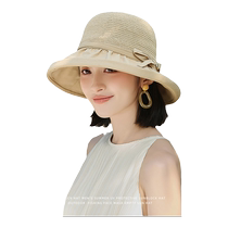 Woodpecker Hat Womens Spring and Summer Outdoor Travel Versatile Large Brim Basin Hat Thin Section Face Covering Sun Protection Sun Hat