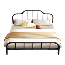 Guidian European-style iron bed home simple 1 8-meter double bed iron frame bed single bed 1 2-meter rental house iron bed