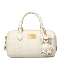 New Zealand Genuine Leather Boston Cowhide Handbag 2026 New High-End First-Layer Cowhide Shoulder Crossbody Bag