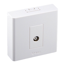 Bull TV line socket closed line box household type 86 surface-mounted open-wire open box TV wired switch panel wall