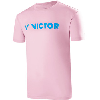 Victor Victory Badminton Jersey 2024 New Model Victor Knitted Breathable Fashion Sports Short Sleeve T-40050