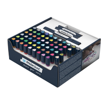 (Self-operated) New product German imported Schneider double-headed marker pen set soft and hard double-headed can be spliced and combined art professional art font design student hand-painted diy professional watercolor pen