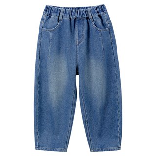 男童加绒牛仔裤冬装儿童裤子弯刀裤秋冬中大童休闲裤冬季长裤童装