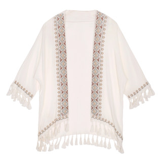 Embroidered flowing summer jacket Embroidered flowing summer jacket