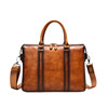 First-grain cowhide hand-rubbed men's business bag