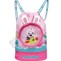 Sac de natation citron bébé enfants pour garçons et filles sac de natation séparé sec et humide sac de rangement étanche sac de plage bébé