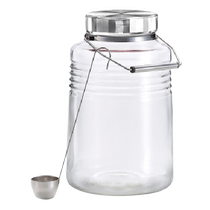 Japanese adria pickle jar glass sealed jar for wine special bottle household green plum wine bottle