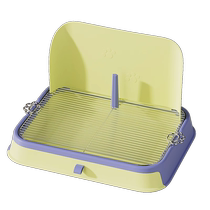 Dog toilet special urinal for small dogs anti-trampling potty stainless steel puppys toilet artifact dog litter box