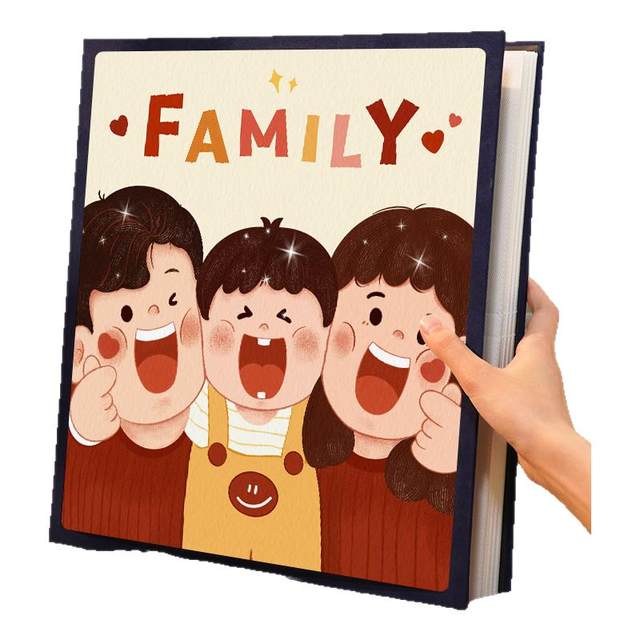 Family large-capacity photo album baby growth record book