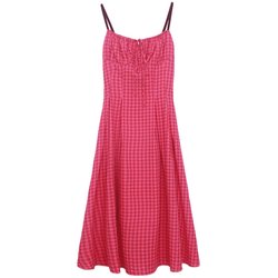 Haze <Raspberry Sweetheart> Hong Kong style red plaid suspender dress for women showing summer temperament