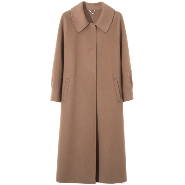 High-end loose double-sided cashmere coat mom double-sided woolen coat