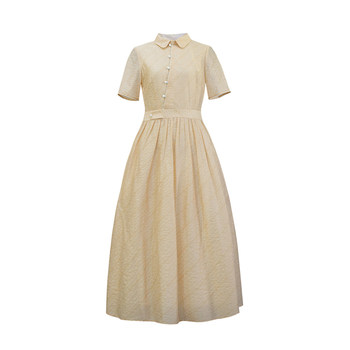 Zuoyi original high-end shirt dress women's summer 2026 new product chic lady niche temperament ສິ້ນຍາວວັນນະຄະດີ