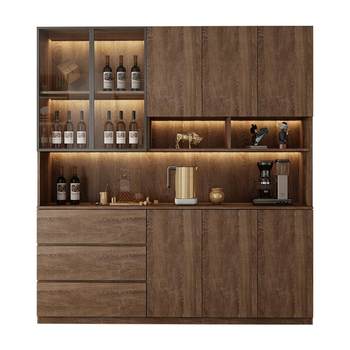 Wine cabinet sideboard wall integrated storage cabinet package installation