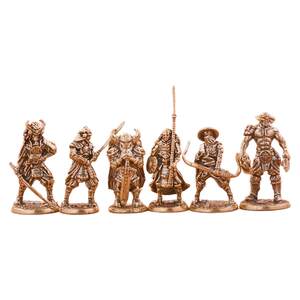 黄铜复古法手工匠作旧典藏艺术白铜幕府武士亚瑟兵人偶模型玩具