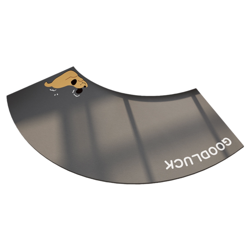 Curved bathroom floor mats, shower room arc non-slip floor mats