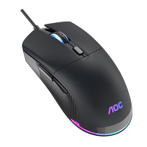 AOC GM160 cable game mouse computer office electric race RGB lamp effect 6 key mouse macro programming anti-slip