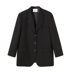 Yingzi oni custom black suit jacket female 2023 spring and autumn vintage casual loose profile suit