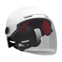 National Standard 3C Certified Electric Vehicle Helmet Womens Battery Motorcycle Safety Hat Childrens Half Helmet Mens Model Universal for All Seasons