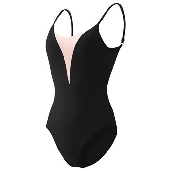 Zhongai Dance Garden Dance Deep V Bodysuit Girls' Gymnastics Suit Art Exam Bodysuit Adult Children's Ballet Practice Suit
