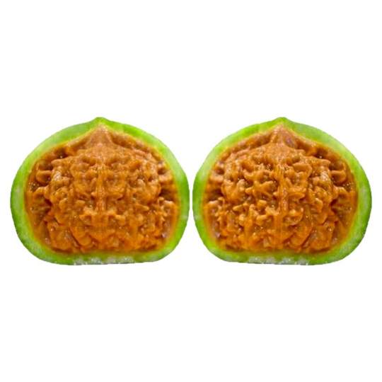 Wild Wenwan walnut hand-held plate playing gambling green leather natural three-sided stuffy pointed lion head official hat toad head four buildings