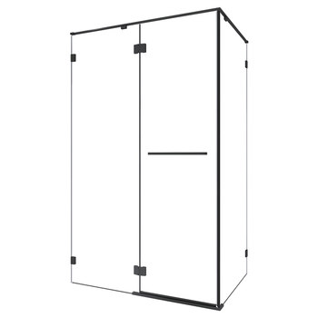 Shenlia shower room customization official website glass door shower room black stainless steel bathroom toilet partition sliding