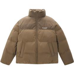 PEACEBIRD Men's Stand Collar Down Jacket Short Winter American Maillard Bread Jacket