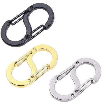 Outdoor carabiner multifunctional hanging buckle zipper buckle