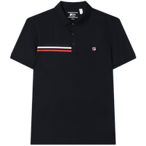 FILA lapel short-sleeved POLO shirt for men 2024 summer new business breathable knitted sports T-shirt top