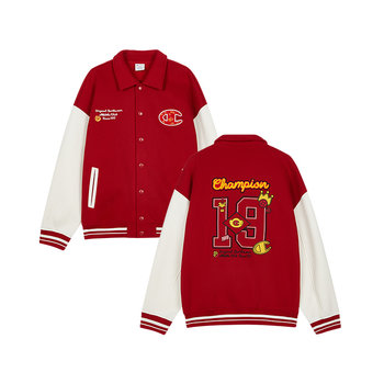 Champion couple new year red baseball uniform