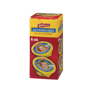 挪威stabburet猪肝泥婴儿营养辅食泥宝宝辅食补铁肝泥肉泥6个22g