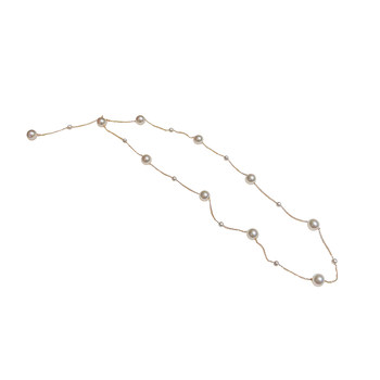 Tyusha natural pearl size baby's breath necklace
