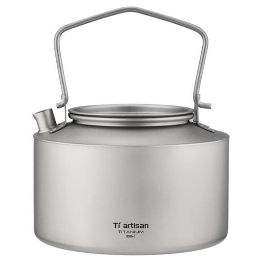 Titanium craftsman outdoor pure titanium water boiling teapot