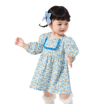 Balabala girls dress childrens skirt baby princess skirt autumn dress fashionable sweet delicate romantic cute