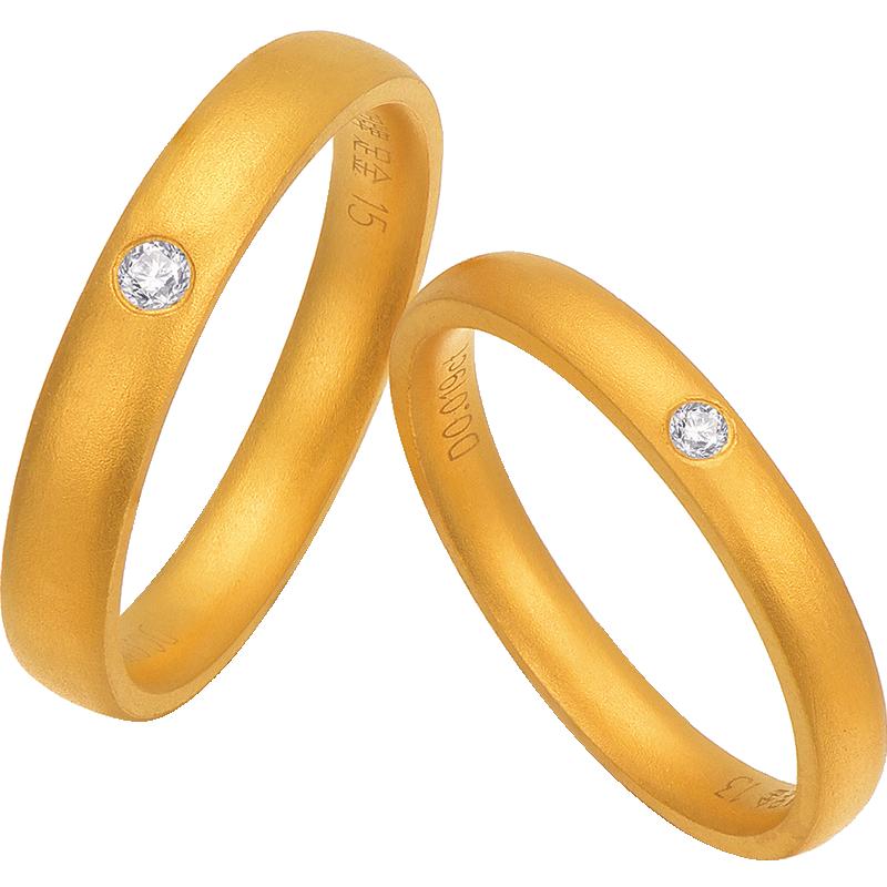 Brand Jewelry Pure Gold Heirloom Ancient Method Pair of Rings